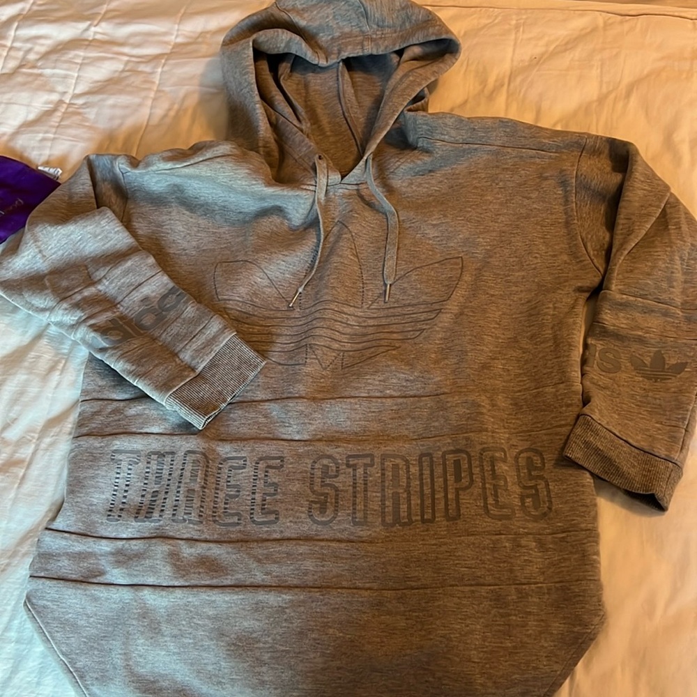 Adidas three stripes hoodie.